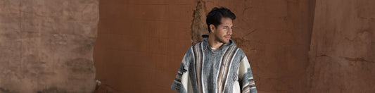 mens hooded poncho