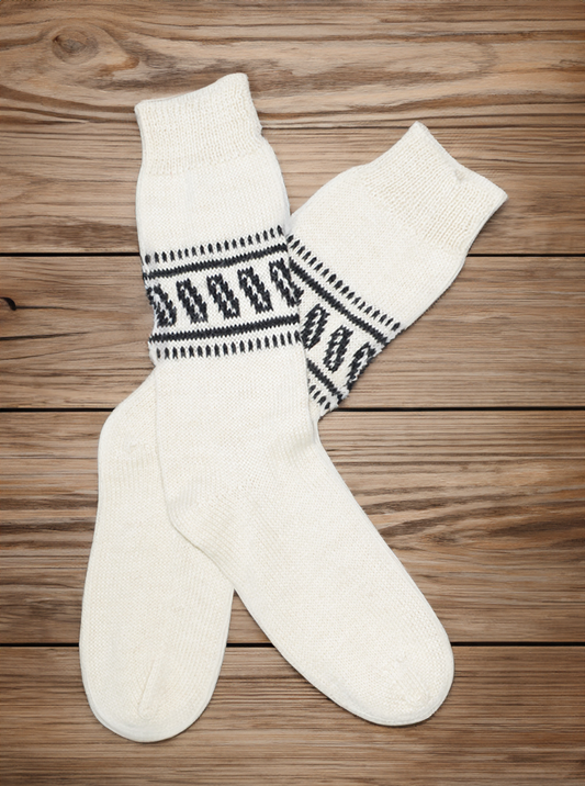 White Alpaca Socks