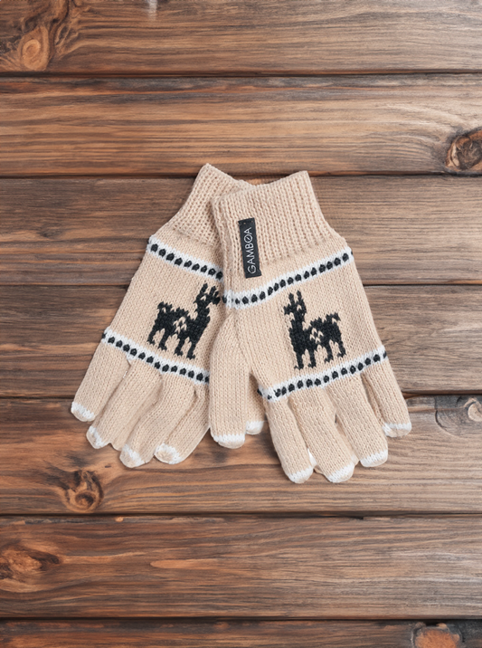 Light Brown Alpaca Gloves