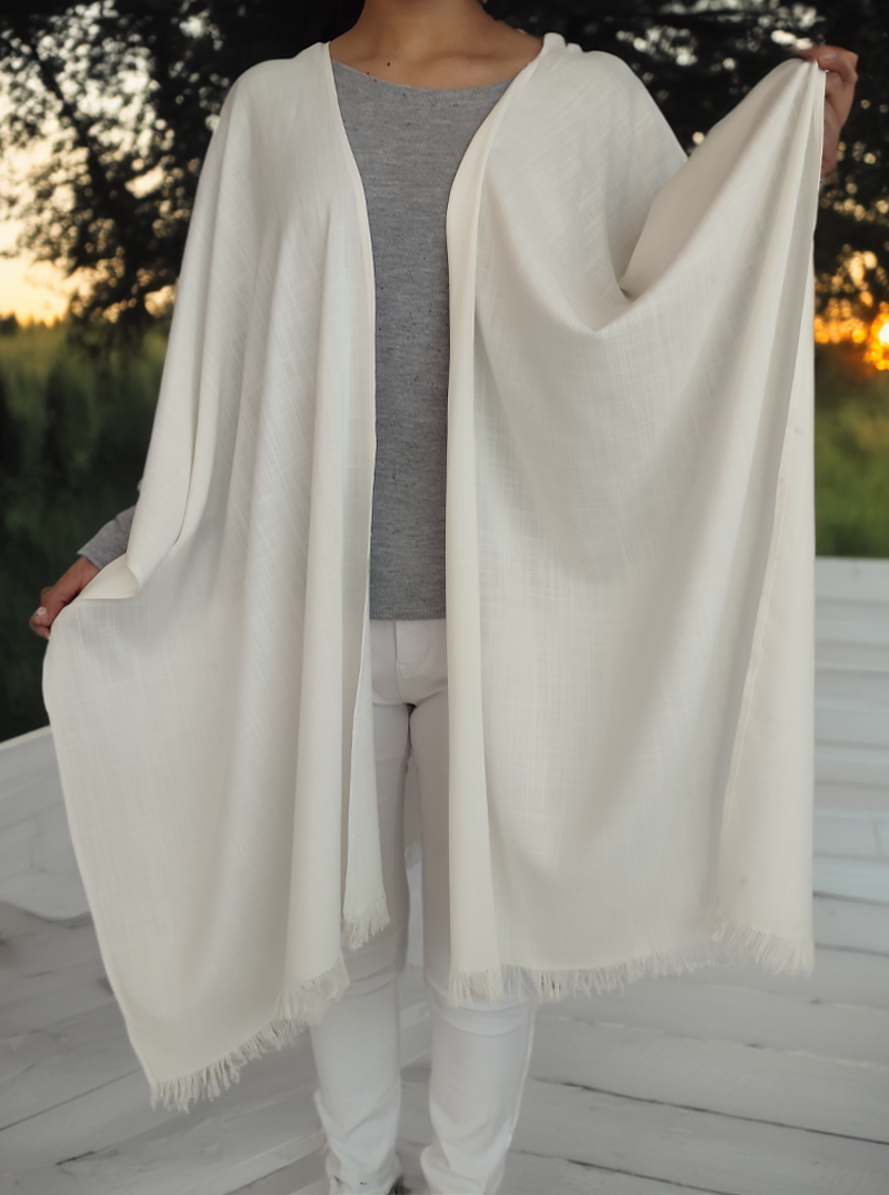 Natural Linen Ruana for Women