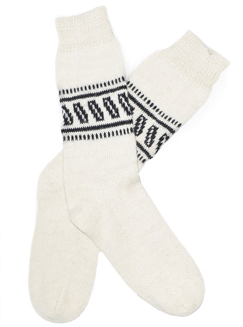 White Alpaca Socks