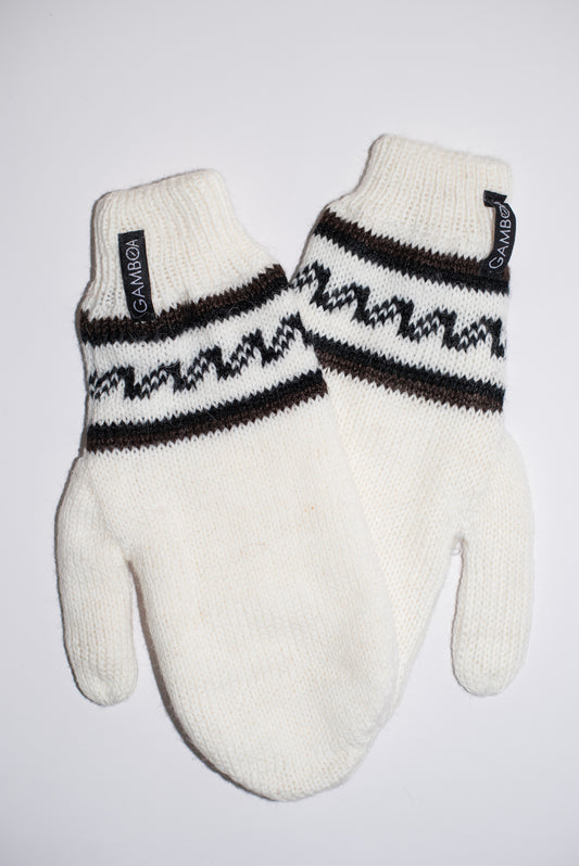 White Alpaca Gloves