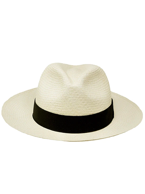 Gamboa Panama Hat. Natural Panama Hat - Roll Up Fedora Hat