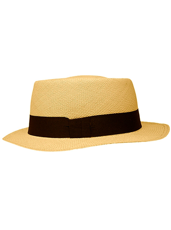 Gamboa Panama Hat. Light Brown Panama Hat Gambler Hat