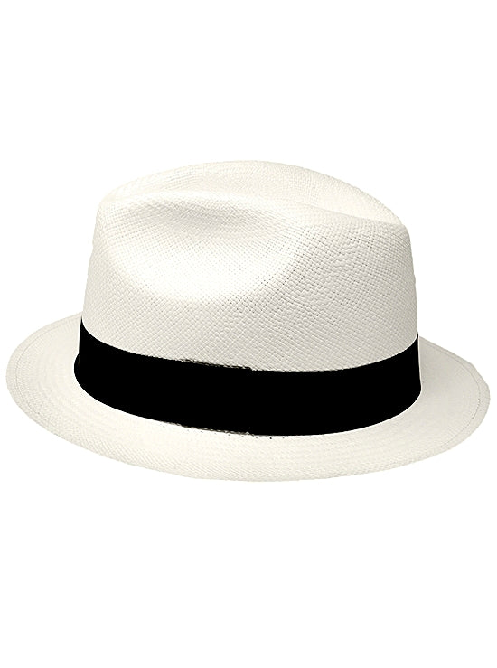 White Panama Hat for Men- Borsalino Hat